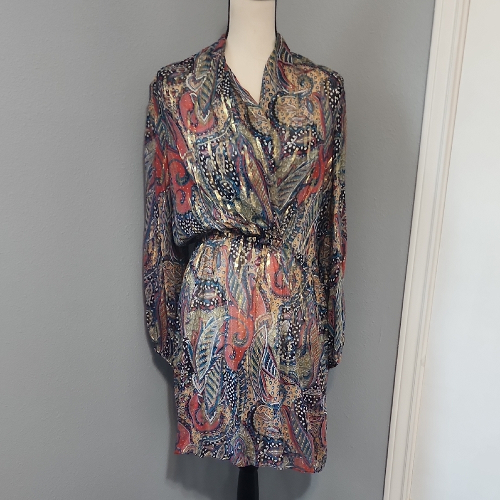Alice + Trixie Paisley Long Sleeve Dress